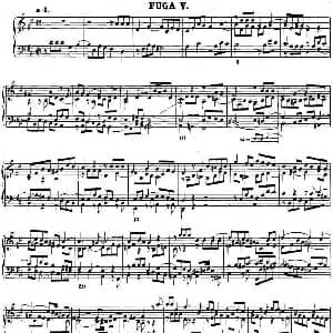 巴赫 平均律钢琴曲集 第二卷 之赋格曲 钢琴谱 巴赫