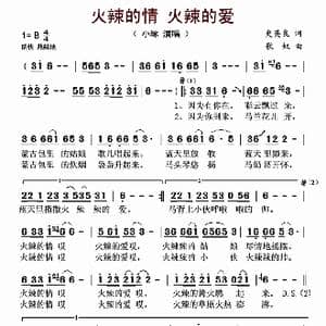 火辣的情 火辣的爱_歌谱投稿_词曲:史英良 歌奴