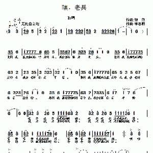 嘿,老兵_歌曲简谱_词曲:银燕 李志明