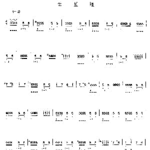 琵琶谱 | 云里雁
