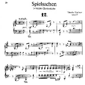 Spielsachen Op.35 钢琴谱 狄奥多 柯希纳
