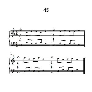 加强手指独立性的练习 45 钢琴谱