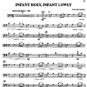 INFANT HOLY, INFANT LOWLY 大提琴分谱