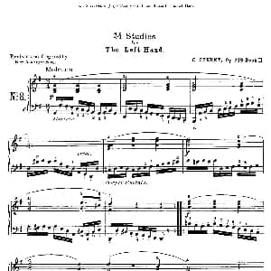 Czerny 24 Piano Studie 钢琴谱 Czerny 车尔尼