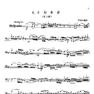 巴克拉诺娃小协奏曲 g小调 大提琴 巴克拉诺娃