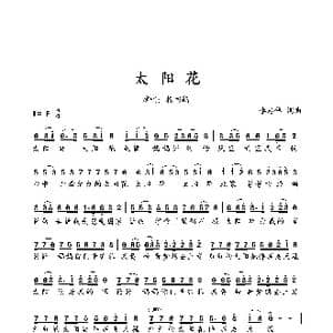太阳花_歌谱投稿_词曲:李志锋 李志锋