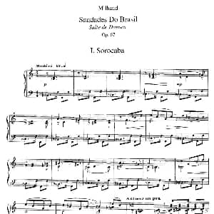 Saudados do Brasil Op.67 钢琴谱 达律斯 米约