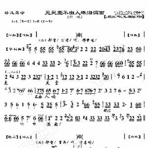 卧龙吊孝 见灵堂不由人珠泪满面_歌曲简谱_词曲:暂无 恒流星制谱