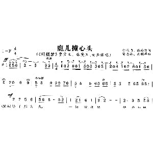 黄梅戏谱 | 鹿儿撞心头 红楼梦 贾宝玉 林黛玉唱段