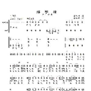 摆手情_歌曲简谱_词曲:李斌 景治