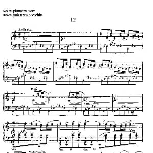 12 Spanish Danses Op.37 钢琴谱 恩里克 格拉那多斯 Enrique Granados