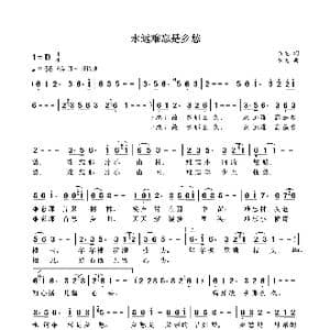 永远难忘是乡愁_歌曲简谱_词曲:袁龙 袁龙