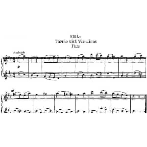 长笛曲谱 | 弥勒长笛二重奏 Muller 弥勒