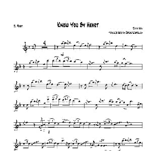 萨克斯谱 | Know You By Heart 次中音萨克斯