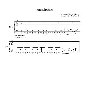 Anticipation 钢琴谱
