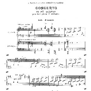 Concerto for 2 Pianos in d Minor 钢琴谱 弗朗西斯 普朗克 Francis Poulenc