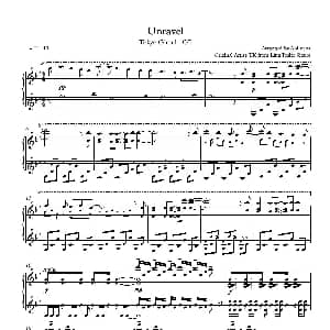 Unravel 钢琴谱 日 北嶋彻