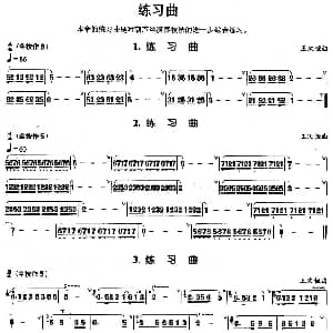 葫芦丝谱 | 葫芦丝基本技巧练习曲 综合练习曲4首 王次恒