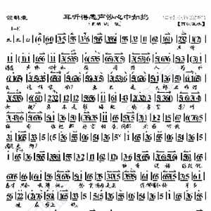 锁麟囊 耳听得悲声惨心中如捣_歌曲简谱_词曲:暂无 恒流星制谱