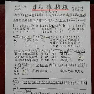 月儿像柠檬_歌谱投稿_词曲:向雪怀 司马亮