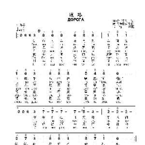 道路Любэ – ДОРОГА_歌曲简谱_词曲:阿 沙伽诺夫 伊 马特维延科