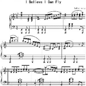 I Believe I Can Fly 钢琴谱 R. Kelly