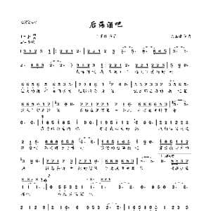 后海酒吧_歌曲简谱_词曲:陈玉建 陈玉建