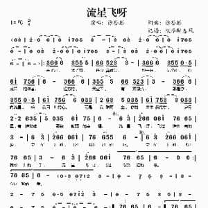 流星飞呀_歌谱投稿_词曲:徐誉滕 徐誉滕