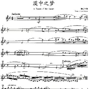 漠中之梦 单簧管