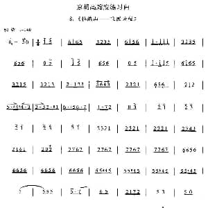 京胡高难度练习曲8 杜鹃山 飞渡云堑