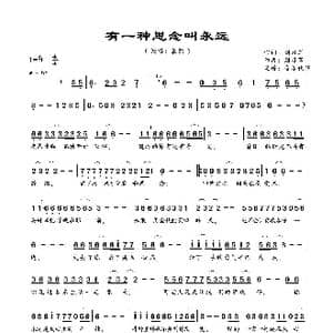有一种思念叫永远_歌曲简谱_词曲:刘习军 刘习军