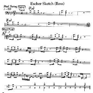 Escher Sketch Bass 钢琴谱