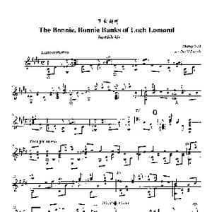 洛蒙德湖_歌曲简谱_词曲:佚名 苏格兰民谣