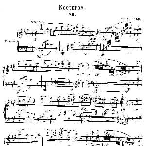 Nocturne No.7 in A Major 钢琴谱 约翰 菲尔德 John Field