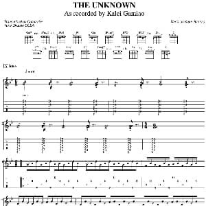 The Unknown 吉他谱 Kalei Gamiao