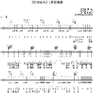 你的背包 吉他谱 陈奕迅 高音教