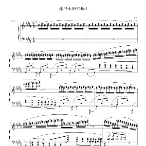 练习曲 Op.25 No.6 钢琴谱 Chopin.肖邦