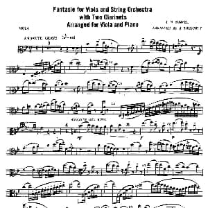 FANTASIE 幻想曲 中提琴 胡摩尔