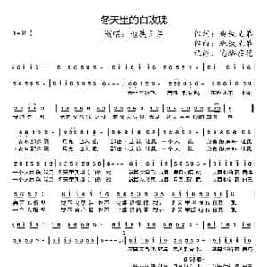 冬天里的白玫瑰_歌曲简谱_词曲:地铁兄弟 地铁兄弟