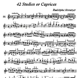 小提琴谱 | 42首练习曲或隨想曲之33 克莱采尔