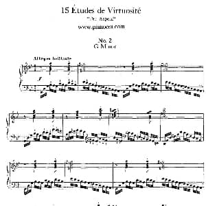 15 Etudes de Vortuosite Op.72 钢琴谱 莫里兹 莫什科夫斯基