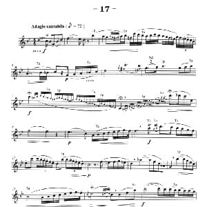 萨克斯谱 | 菲林萨克斯管练习曲 17 弗朗茨 威廉 费林原曲 李志远改编