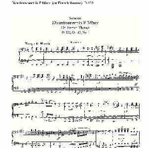 Divertissement in E Minor 钢琴谱
