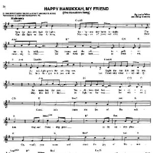 HAPPY HANUKKAH,MY FRIEND_外国歌谱