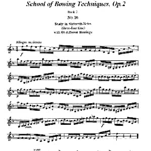 小提琴谱 | 小提琴运弓手法训练 No.16 舍夫契克