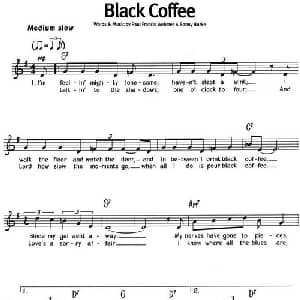 蓝调音乐:Black Coffee_外国歌谱