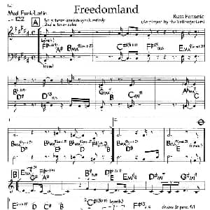 Freedomland 钢琴谱