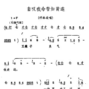 秦腔 祝福 唱腔选 自叹我命苦如黄连 祥林嫂唱段