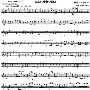 萨克斯谱 | SAXOPHOBIA 四重奏 次中音萨克斯分谱