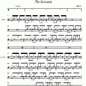 Coldplay The scientist 爵士鼓谱